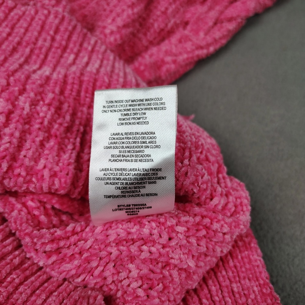 Tommy Bahama Sweater Dress Women 14 Large Pink‎ Long Sleeve Casual Cruise New - Picture 9 of 10